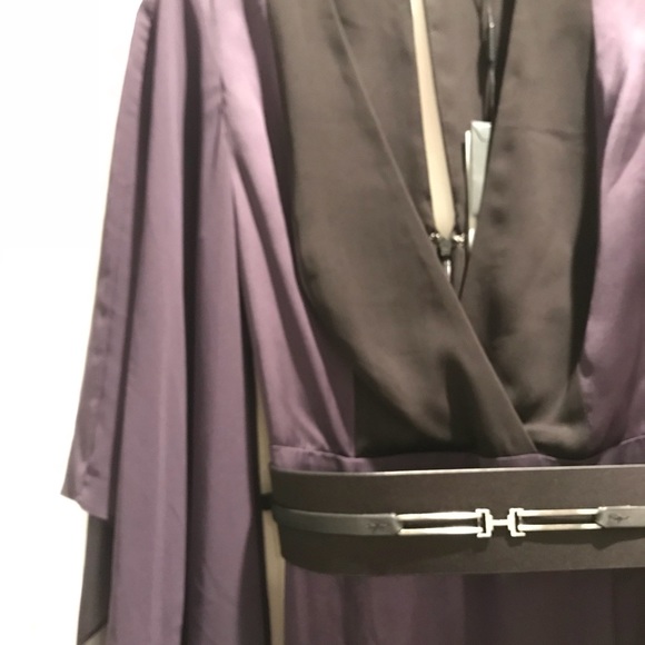 NWT Halston Heritage Front Slit Ombré Gown - Picture 7 of 8